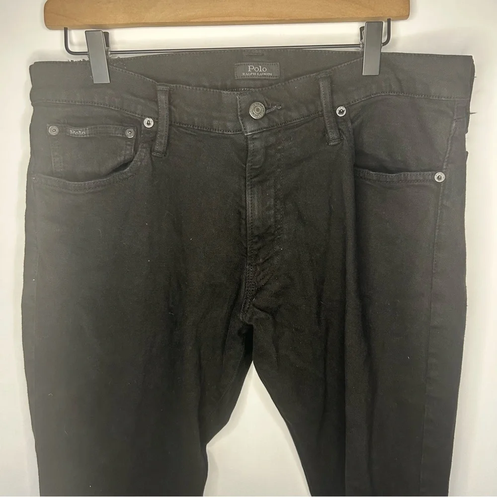 Polo Ralph Lauren Men’s The Varick Slim Straight Black Jeans, Size 33x30